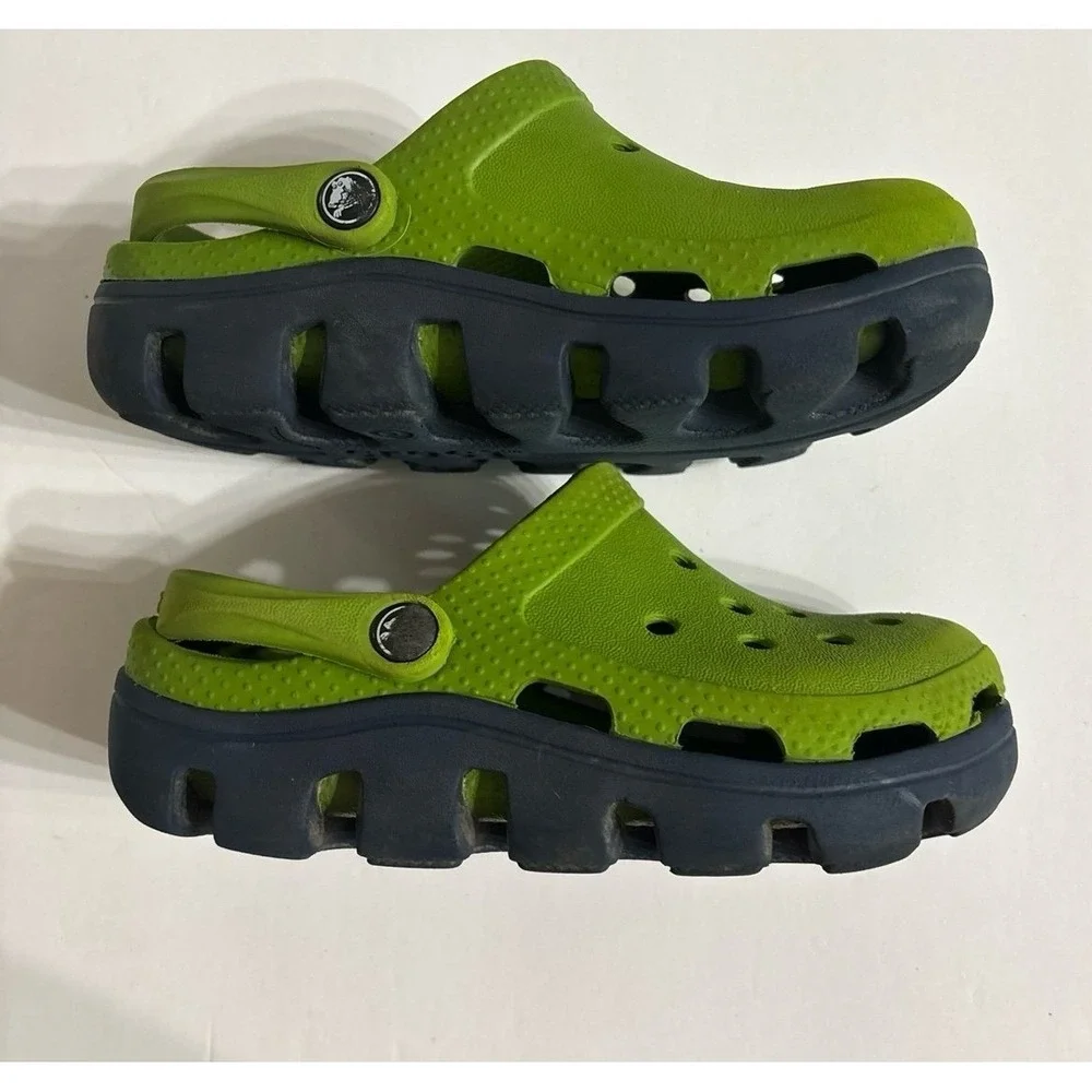 Crocs Duet Green & Navy (Sz. c10/11)